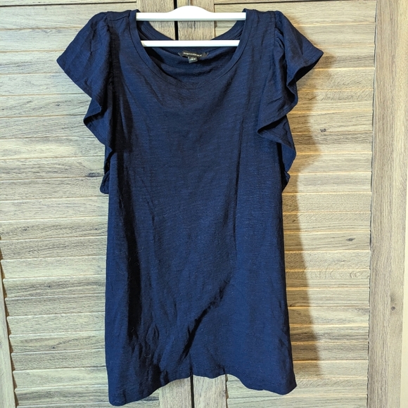 NWOT Banana Republic navy blue cotton modal soft top casual or elegant size M - Picture 1 of 4